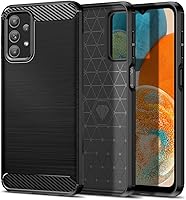 Vista 1 de Funda Qiinogow compatible con Samsung Galaxy A23 4G/5G, cubierta delgada para teléfono con absorción de golpes, funda protectora de fibra de carbono
