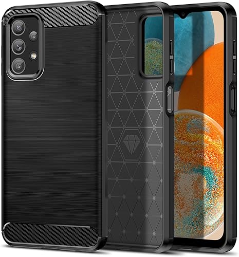 Qiinogow Funda compatible con Samsung Galaxy A23 4G5G, funda delgada para teléfono con absorción de golpes, funda protectora de goma TPU de fibra de Qiinogow Funda compatible con Samsung Galaxy A23 4G5G, funda delgada para teléfono con absorción de golpes, funda protectora de goma TPU de fibra de