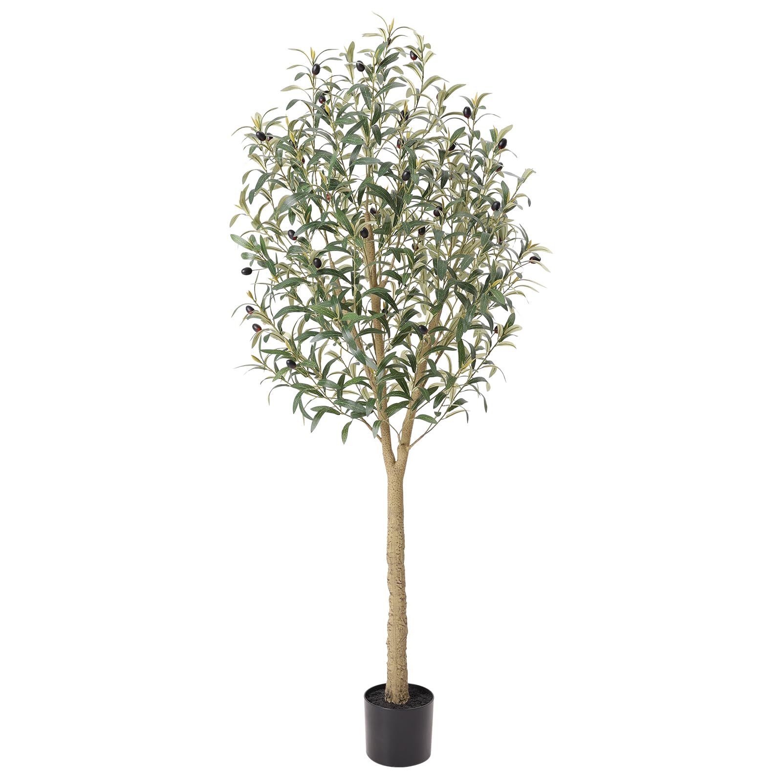 CROSOFMI Olivier Artificiel 150cm en Pot Fausse Plante Verte Décoration pour Intérieur Extérieur Maison Chambre Salon Balcon Cour Jardin