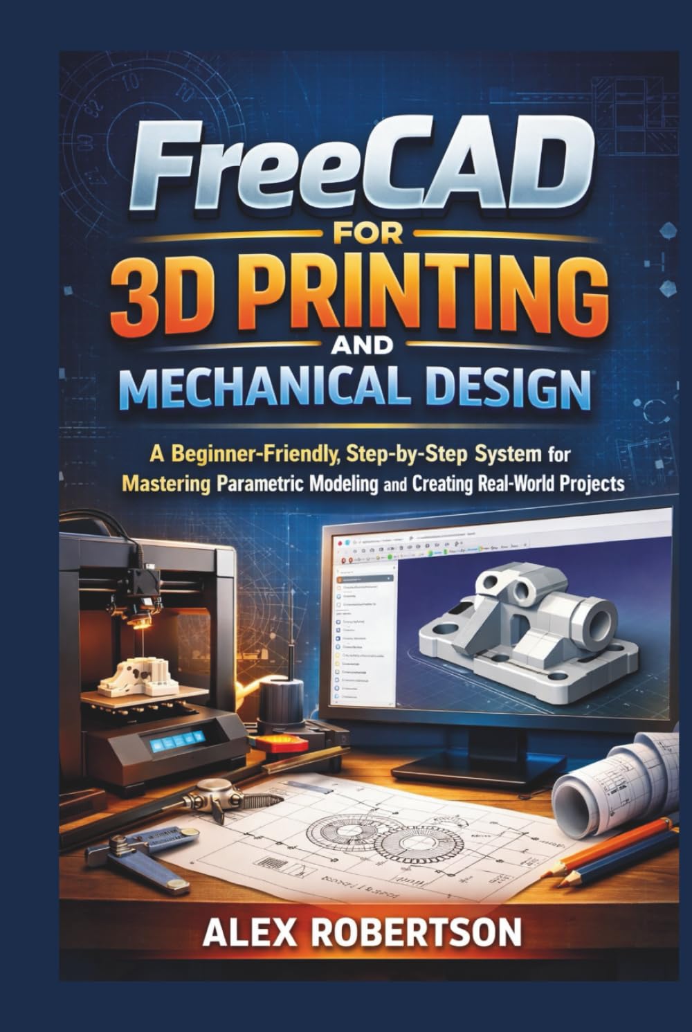 FreeCAD for 3D Printing and Mechanical Design: A Beginner-Friendly, Step-by-Step System for Mastering Parametric Modeling and Creating Real-World Projects