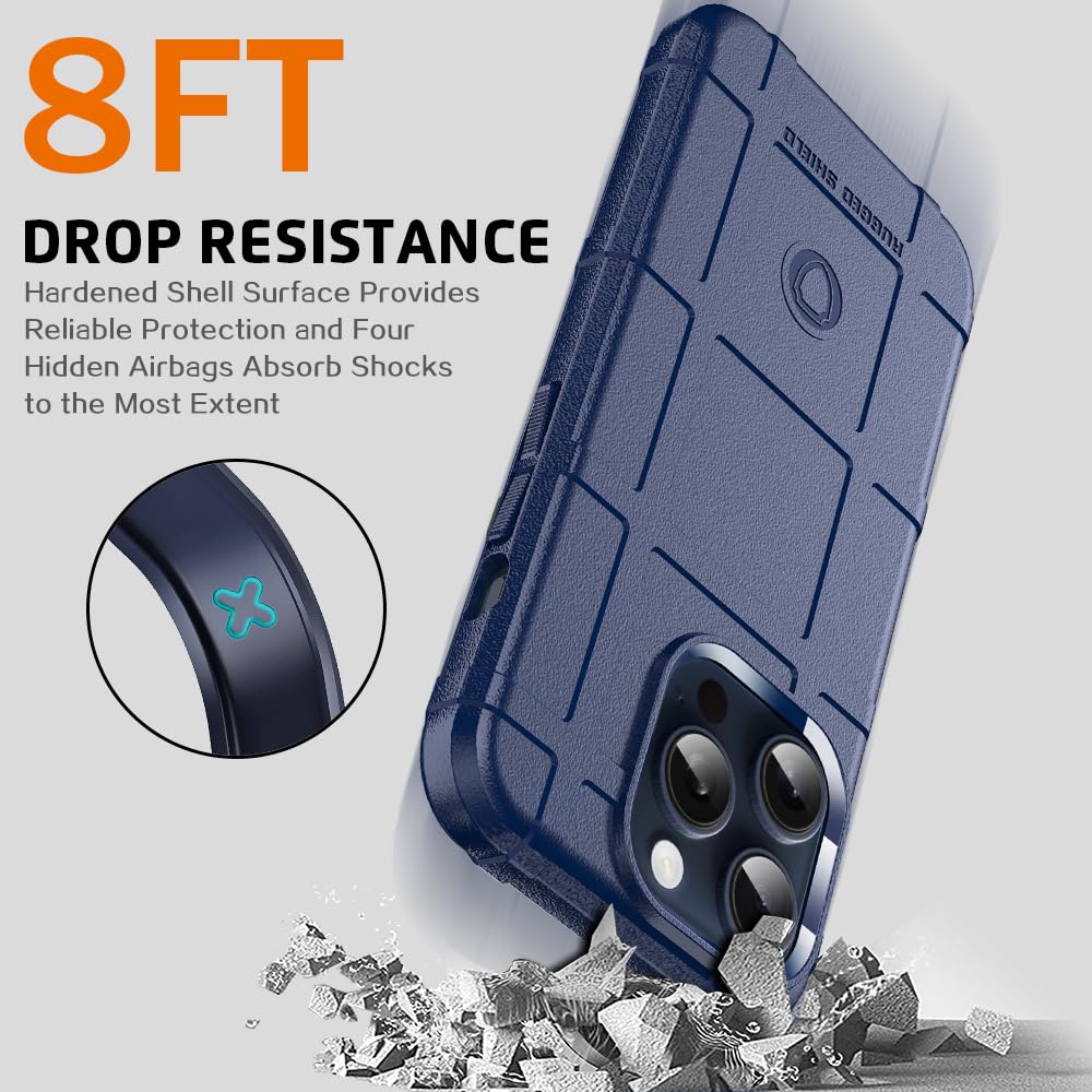 LABILUS Rugged Shield 8ft Drop Proof Magnetic TPU Thick Armor Tactical Protective Case For MagSafe Compatible With IPhone 15 Plus (6.7 Inches) - Army Green