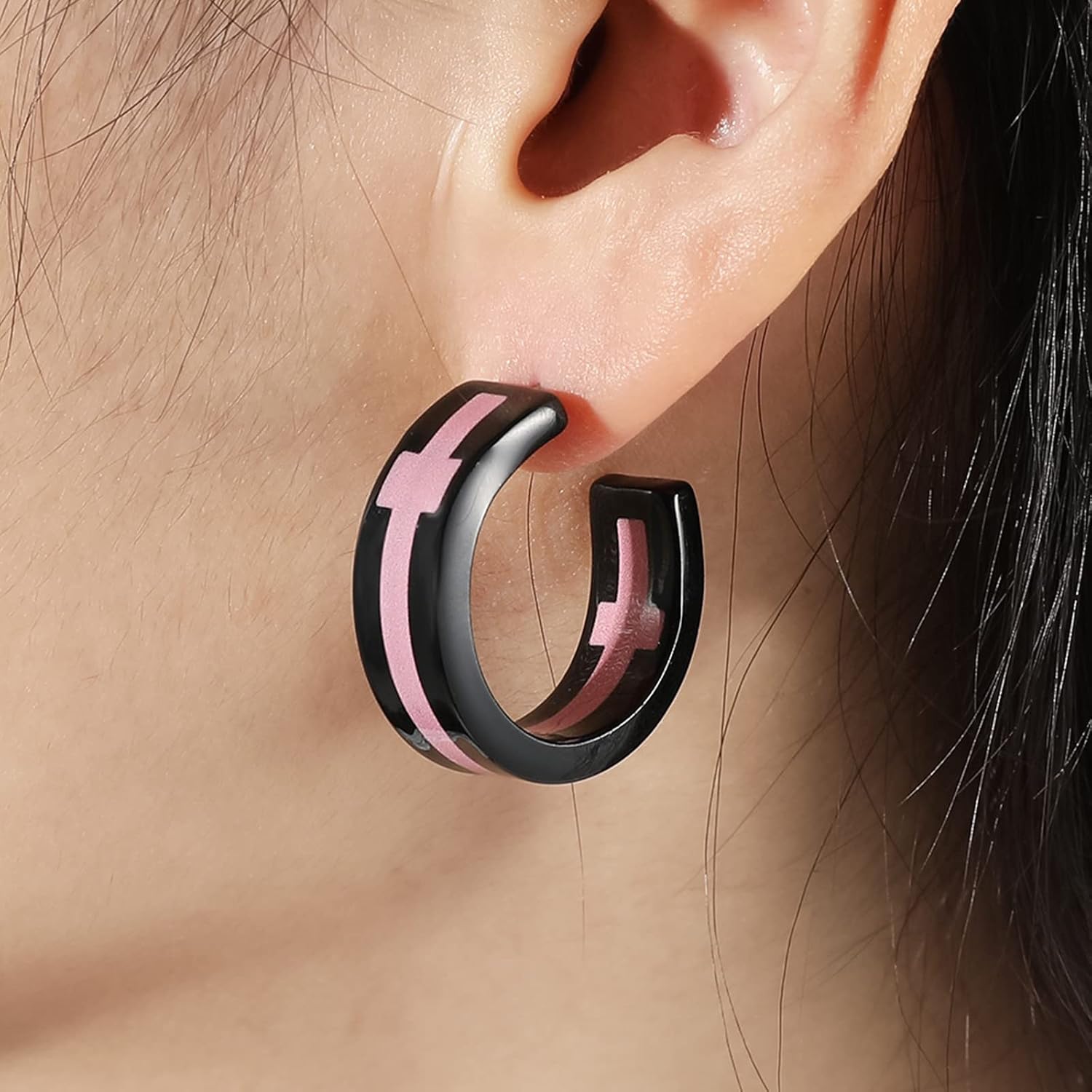 JinYu 4 Set Anime Earrings Comic Earrings Cosplay Ear Clip Jewelry Accessories Gifts for Men and Women Resin Pendant Earrings - Image 3