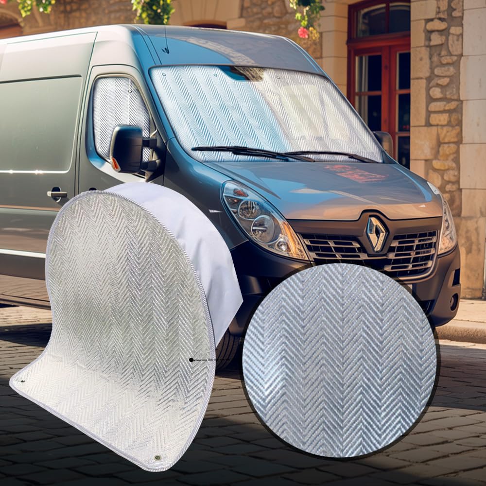 MJS - Housses de roue de secours – Housses de pneus thermiques avec design chevron, protection toutes saisons contre le soleil, la neige, la saleté et les UV – Protège-roues imperméables pour