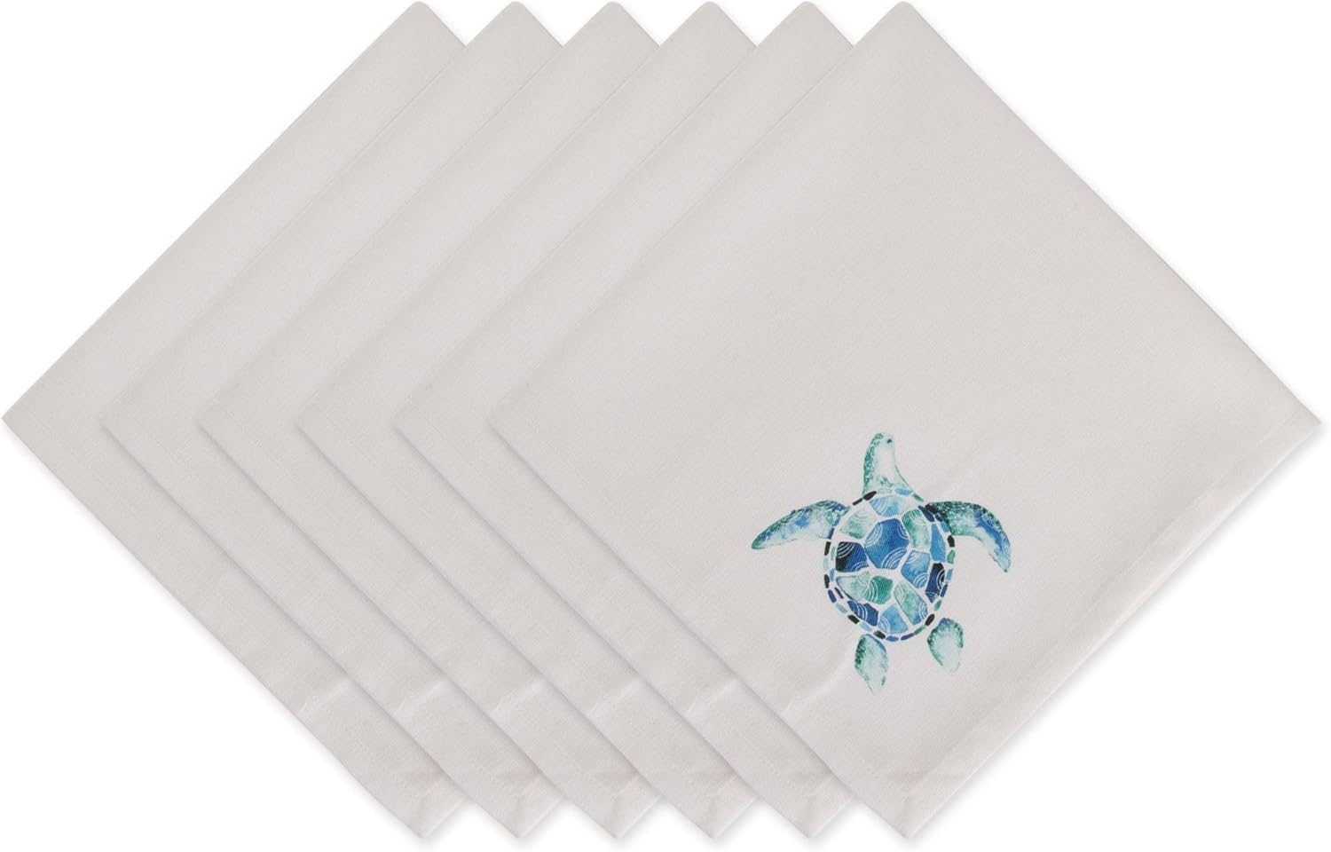 Servilletas de Tela DII 20x20cm Turquoise Turtle Set de 6