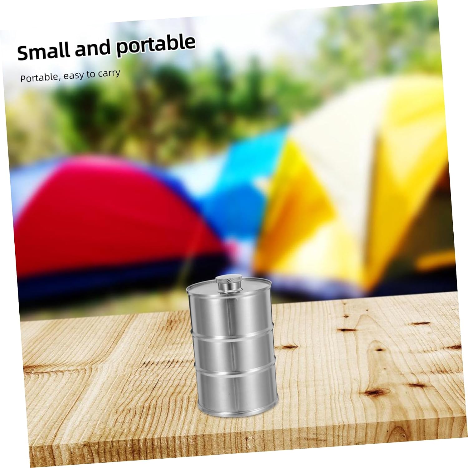 Xmas Camping Flask 750ml Stainless Steel Wine Canteen for Hiking image 4