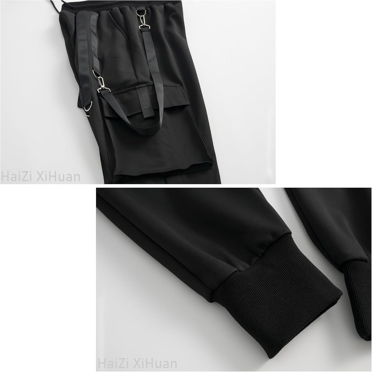 Men's Jogger Pants Punk Cargo Baggy Techwear Hip Hop Harem Streetwear Tactical Track Pants - Image 6