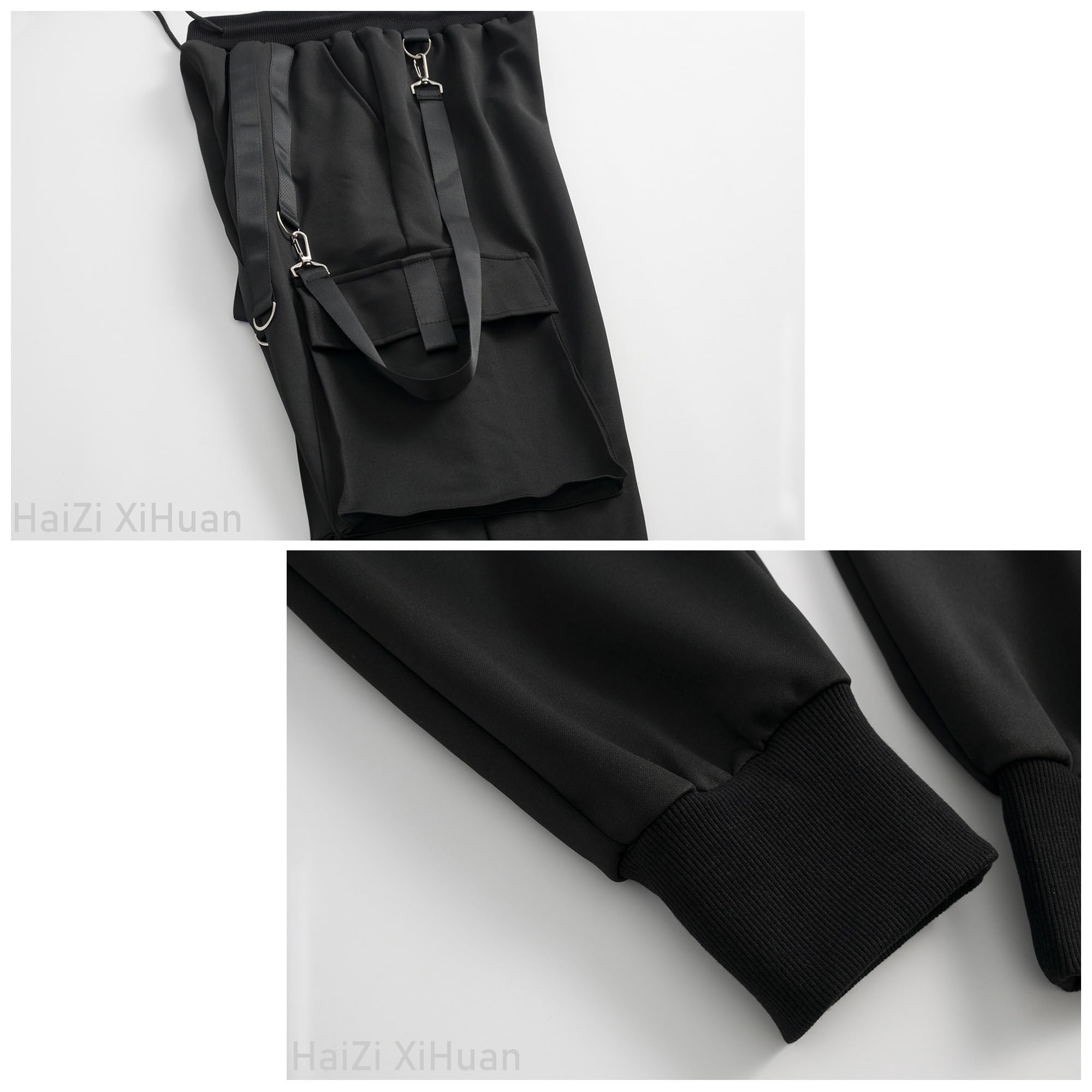 Herren-Jogginghose, Punk, Cargohose, Baggy, Techwear, Hip-Hop, Harems, Streetwear, taktische Trainingshose