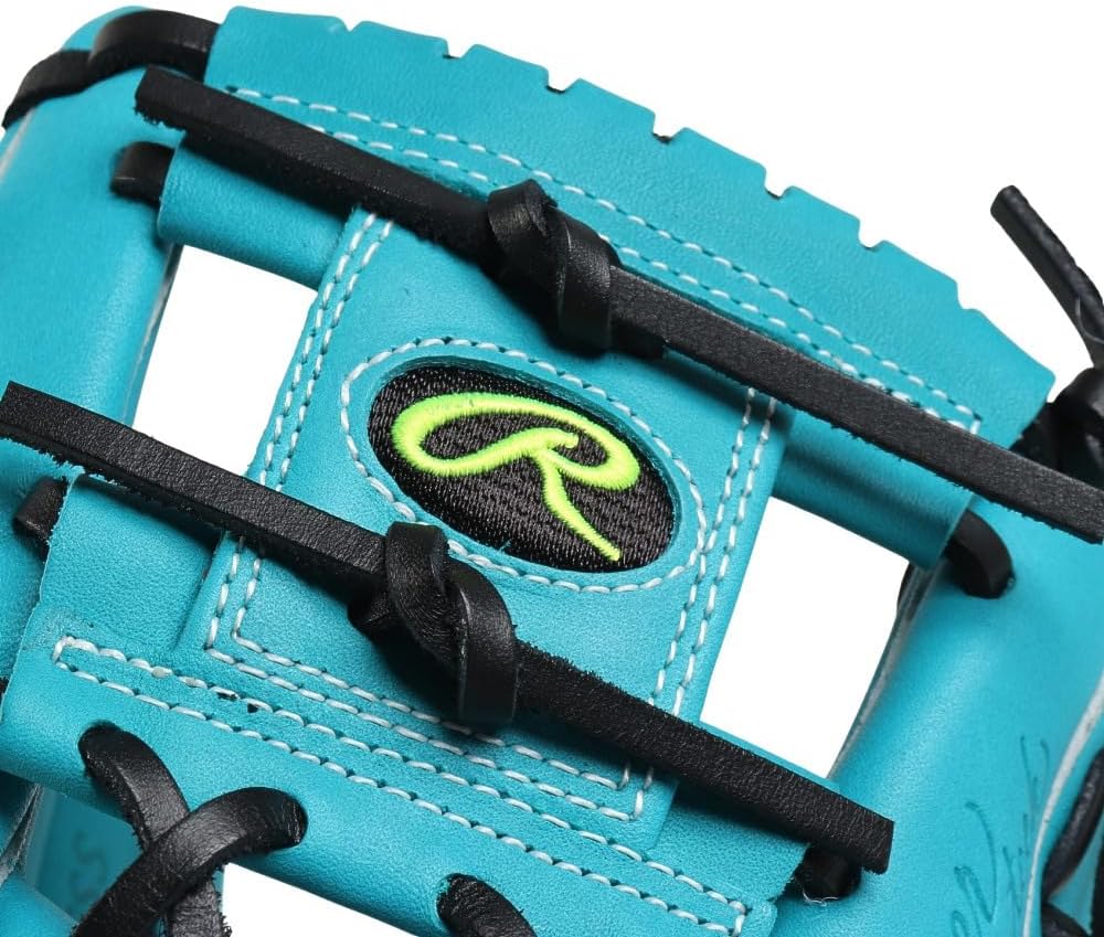 Rawlings Baseball Glove Junior JR. Kids Hyper TECH R9 Series GJ5FR9BFSS All Round Teal SS Inch *Right Throw