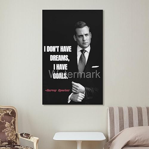 Miniatura 7 de Póster de Harvey Specter, póster de TV de trajes, arte de pared con cita de espectro de Harvey (2) póster de arte de pared para dormitorio, sala de