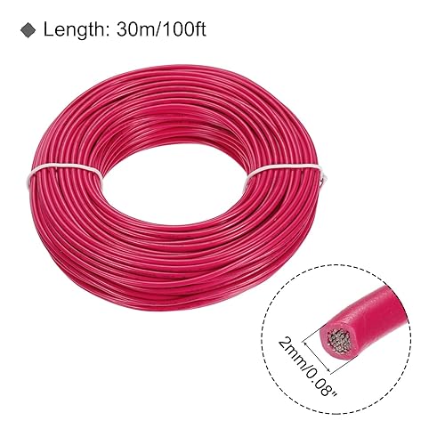 Vista 58 de MECCANIXITY Cable trenzado de PVC verde 18 AWG, 24.6 ft/25 pies, 300 V, cobre estañado, UL1007, compatible con varios dispositivos