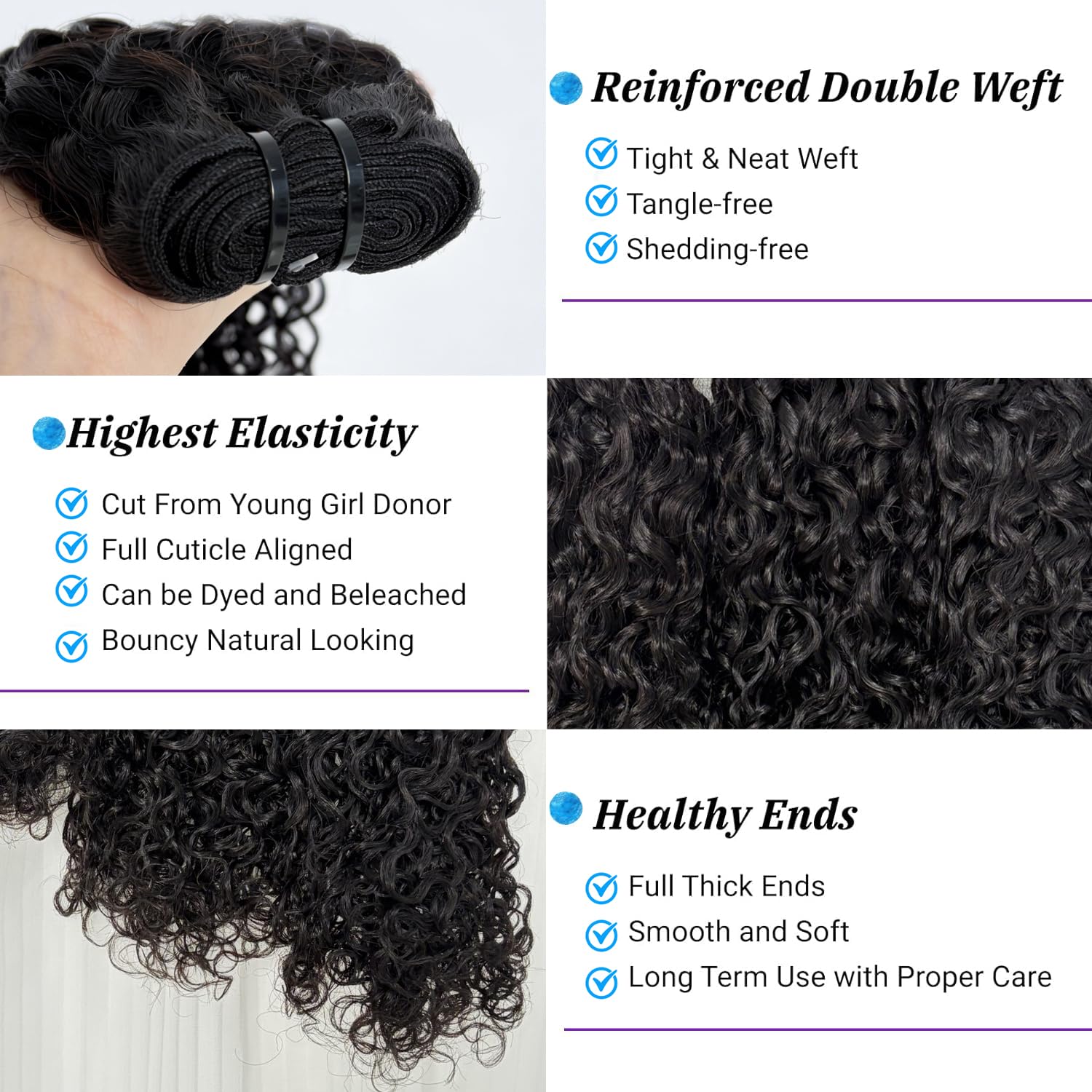 Water Wave Human Hair Bundles 10 12 14 Inch Virgin Brazilian Water Wave Curly Bundles 12A Wet And Wavy Bundles Human Hair Deep Water Wave Bundles Human Hair Extensions