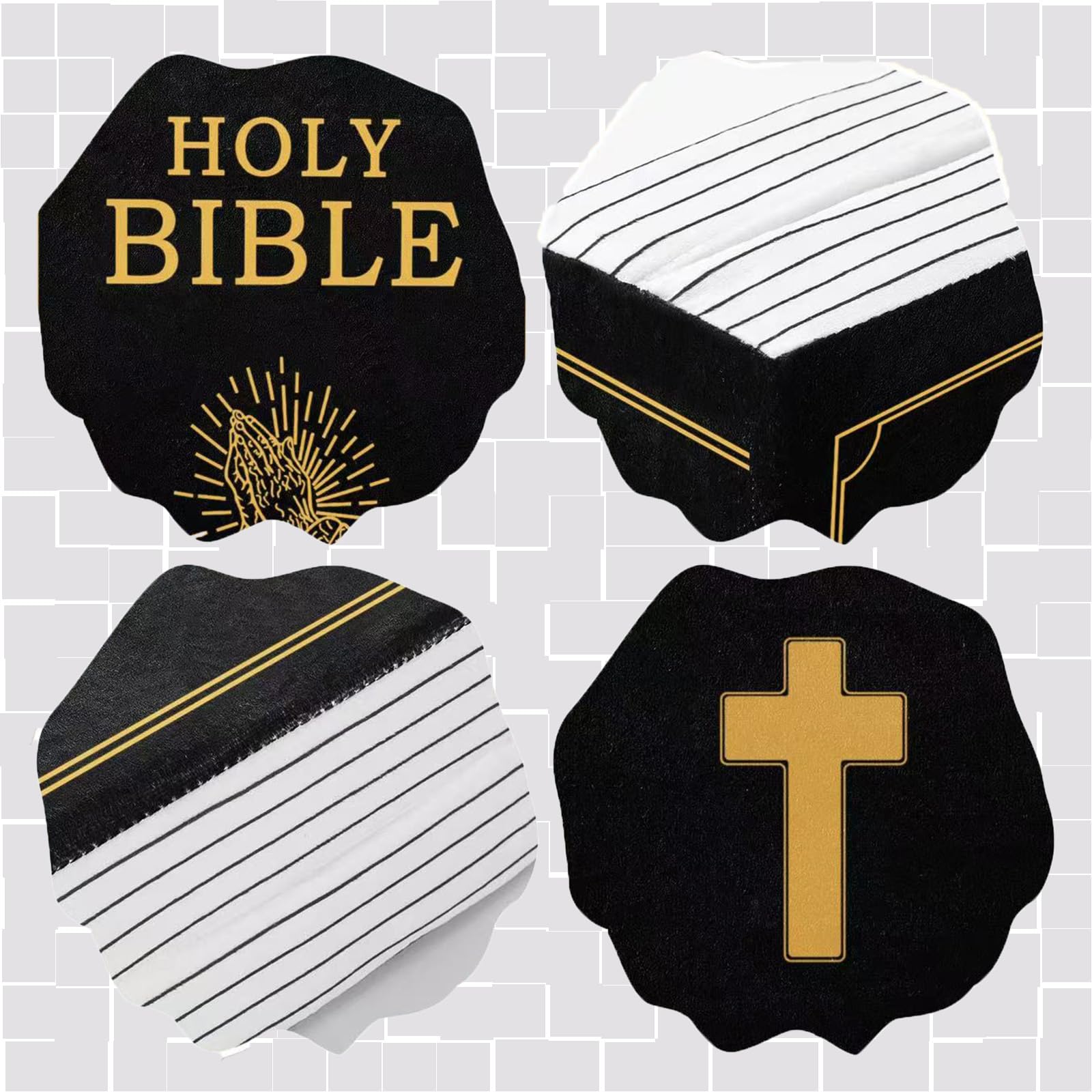Cozy Faith Bible Verse Pillow - Velvet Religious Gift For Easter, Christening & Holidays (Blue)