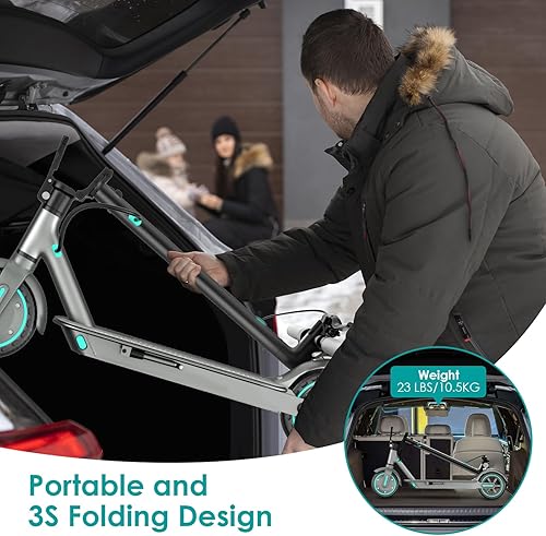 Vista 21 de Patinete eléctrico para adultos, motor potente de 350 W/500 W/600 W, neumáticos de 8.5/10 pulgadas, hasta 19/25 MPH, rango de 15/22/28 millas