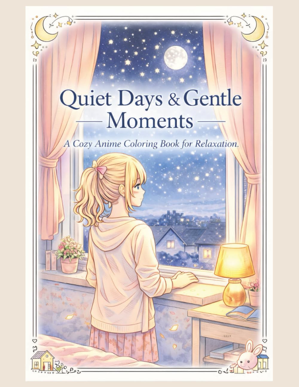 Quiet Days & Gentle Moments: A Cozy Anime Coloring Book for Relaxation