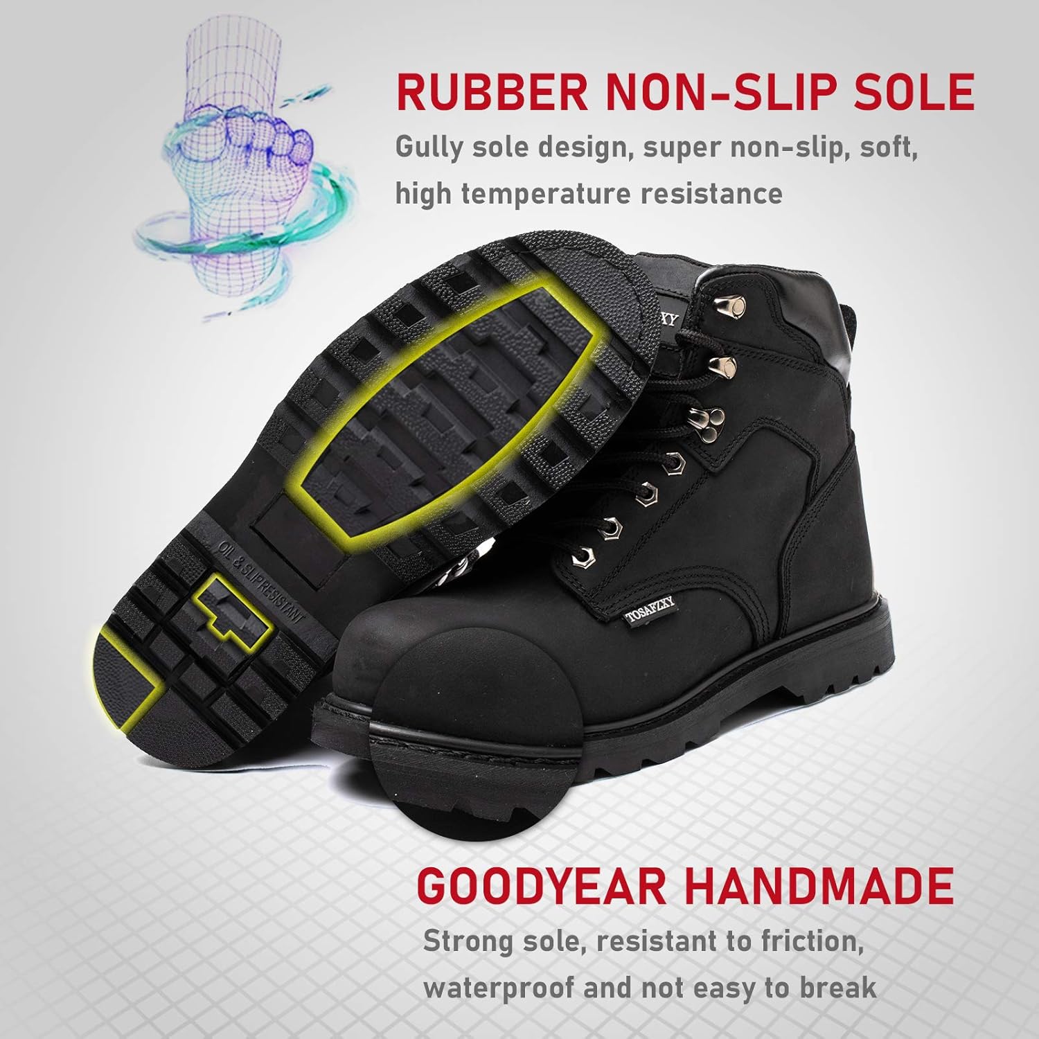 Blасk Frіdау - 70% оƒƒ TOSAFZXY Work Safety Boots for Men Durable Crazy-Horse Leather Indestructible Steel Toe Waterproof and Non-Slip Better Warmth Men Work Shoes Uр Tо 40% оƒƒ TOSAFZXY Work Safety Boots for Men Durable Crazy-Horse Leather Indestructible Steel Toe Waterproof and Non-Slip Better Warmth Men Work Shoes