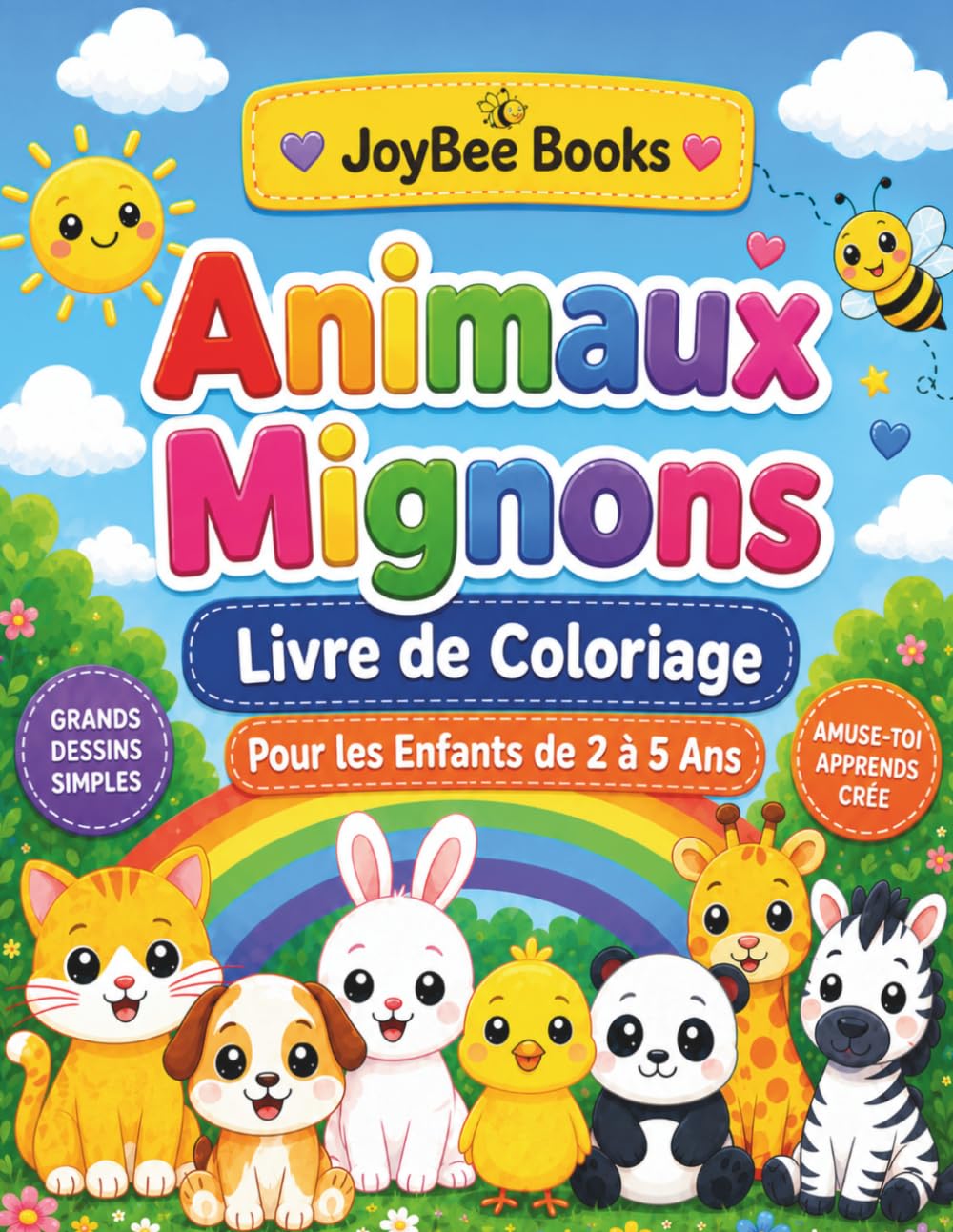 Animaux Mignons: Livre de coloriage (JoyBee - Petits Explorateurs)