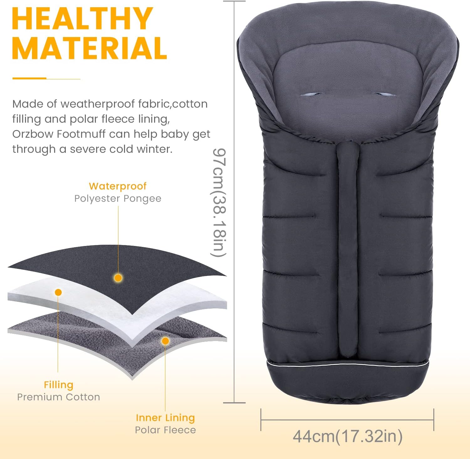 Orzbow Universal Footmuff for Stroller