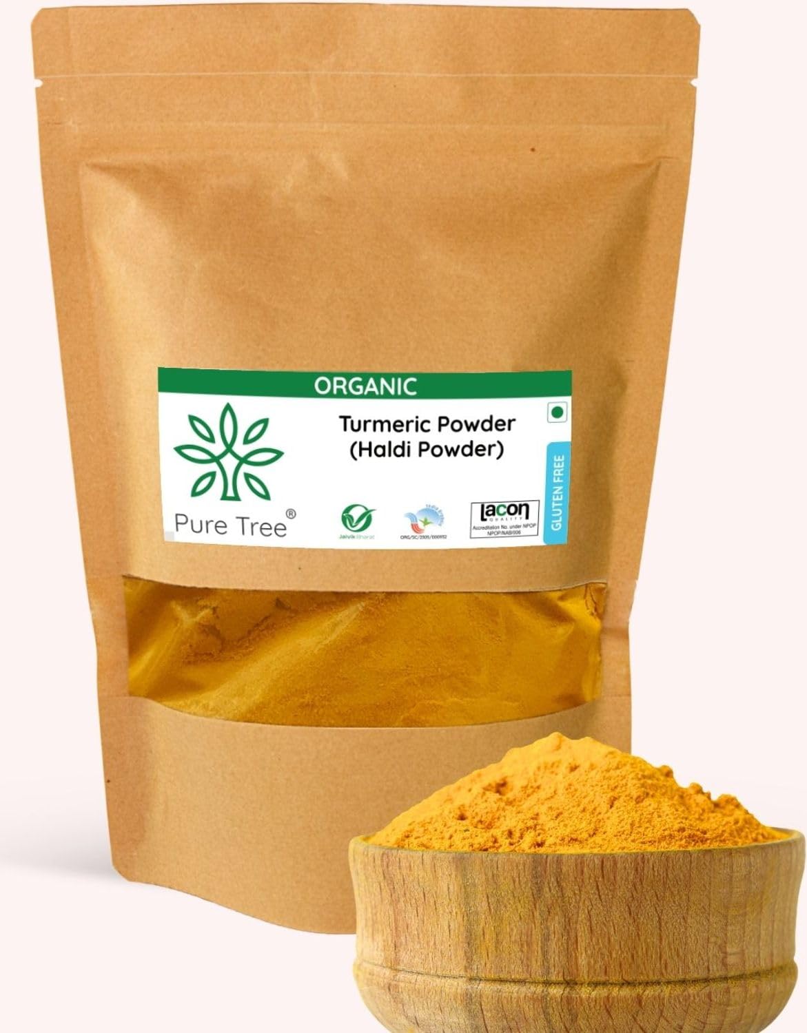 Pure Tree Certified Organic Haldi Powder | 400 g | Turmeric Powder | Organic Spice Masala Powder | Turmeric Raw | Strong Antioxidant | Turmeric Powder for Milk (B09M3SDHJ1) Amazon Price History, Amazon Price Tracker