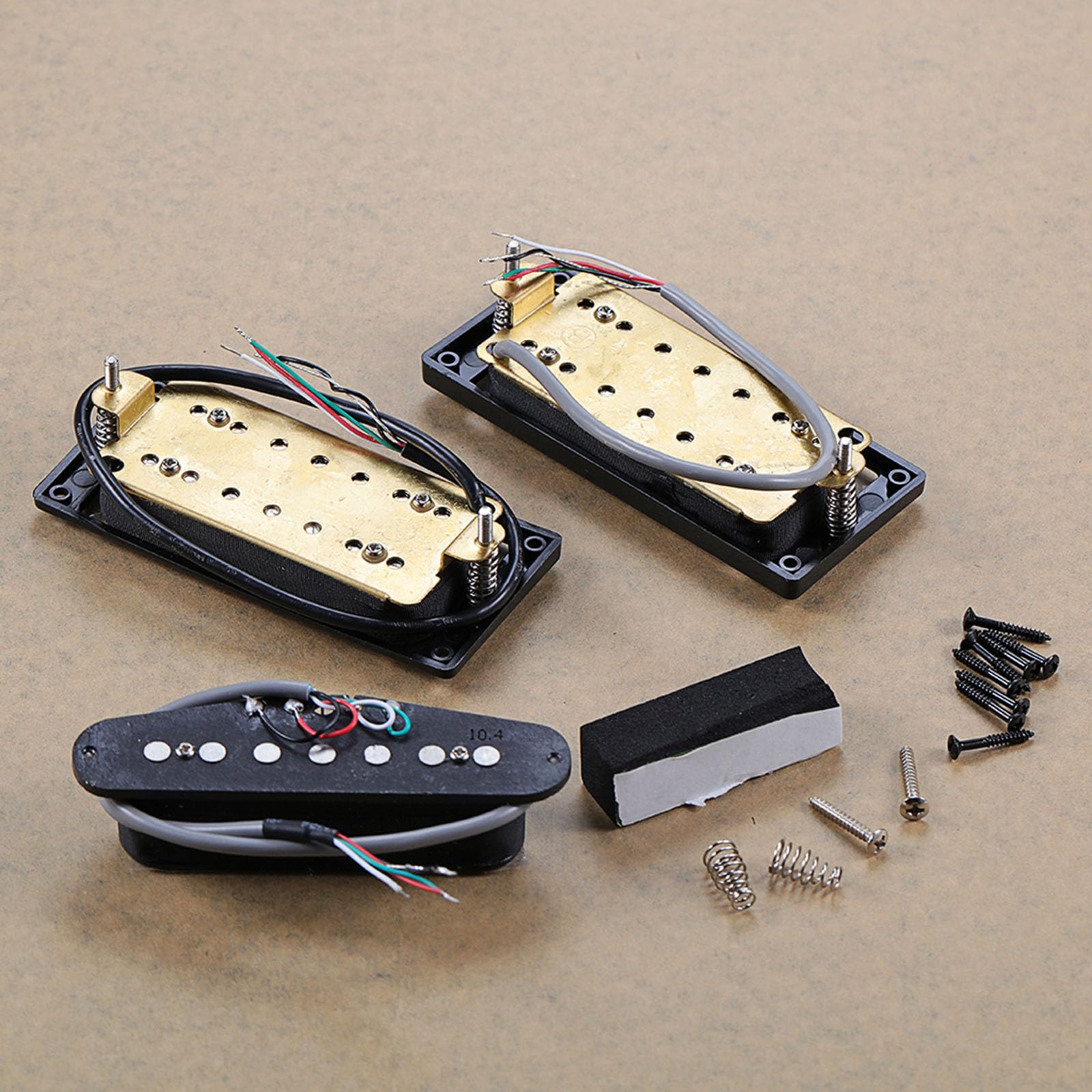 Set di pickup per chitarra nera a 7 corde con riduzione del rumore migliorata e compatibilità universale per musicisti professionisti