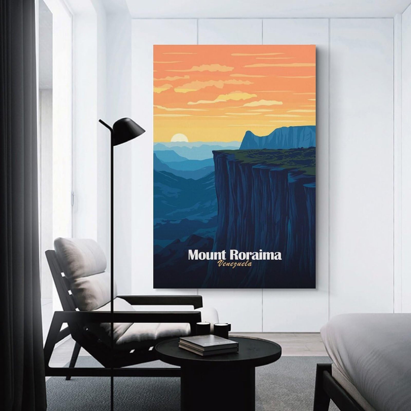 Junmoney Mount Roraima Venezuela Home Decor Wall Art, 20x30inch(50x75cm), for Flats, Guest Rooms Or Compact Rooms, Stylish Wall Art for Fresh Spaces