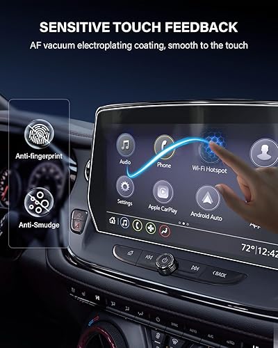 Vista 71 de 1 protector de pantalla de cristal templado brillante de 13.4 pulgadas para Silverado & Sierra 2500HD 3500HD 2022~2026 (sin botones en la pantalla)