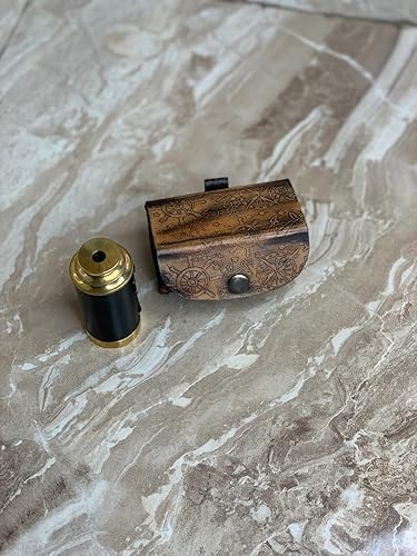 Miniatura 4 de Telescopio náutico vintage para senderismo y campamento, estilo antiguo, telescopio de latón marítimo, único, artículo de regalo coleccionable