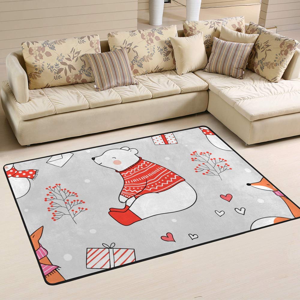 Tapis de Noël 72x48 grand format pour réchauffer les sols froids