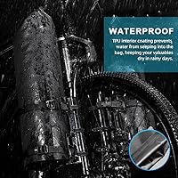 Vista 5 de LIXADA Bolsa de horquilla de bicicleta de 3L/7L - Bolsa seca impermeable, diseño superior enrollable, bolsa ligera para horquilla de bicicleta