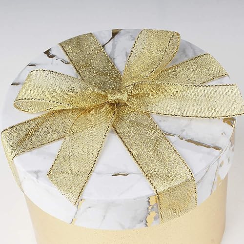 Miniatura 6 de Briful Cajas de regalo redondas con tapas, caja de regalo para arreglos florales vacíos, caja de regalo grande anidada para despedida de soltera,