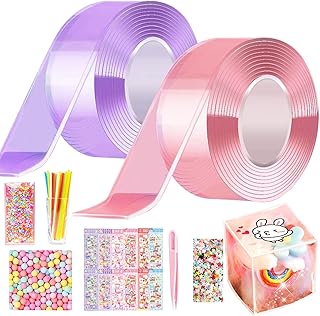 Bubble Tape, Bubble Blowing Tape, DIY Bubble Nano Toy Tape, Self-Adhesive Nano Tape, Tape Elastic Bubble Tape for School, Crafting, Home, and Other Occasions
