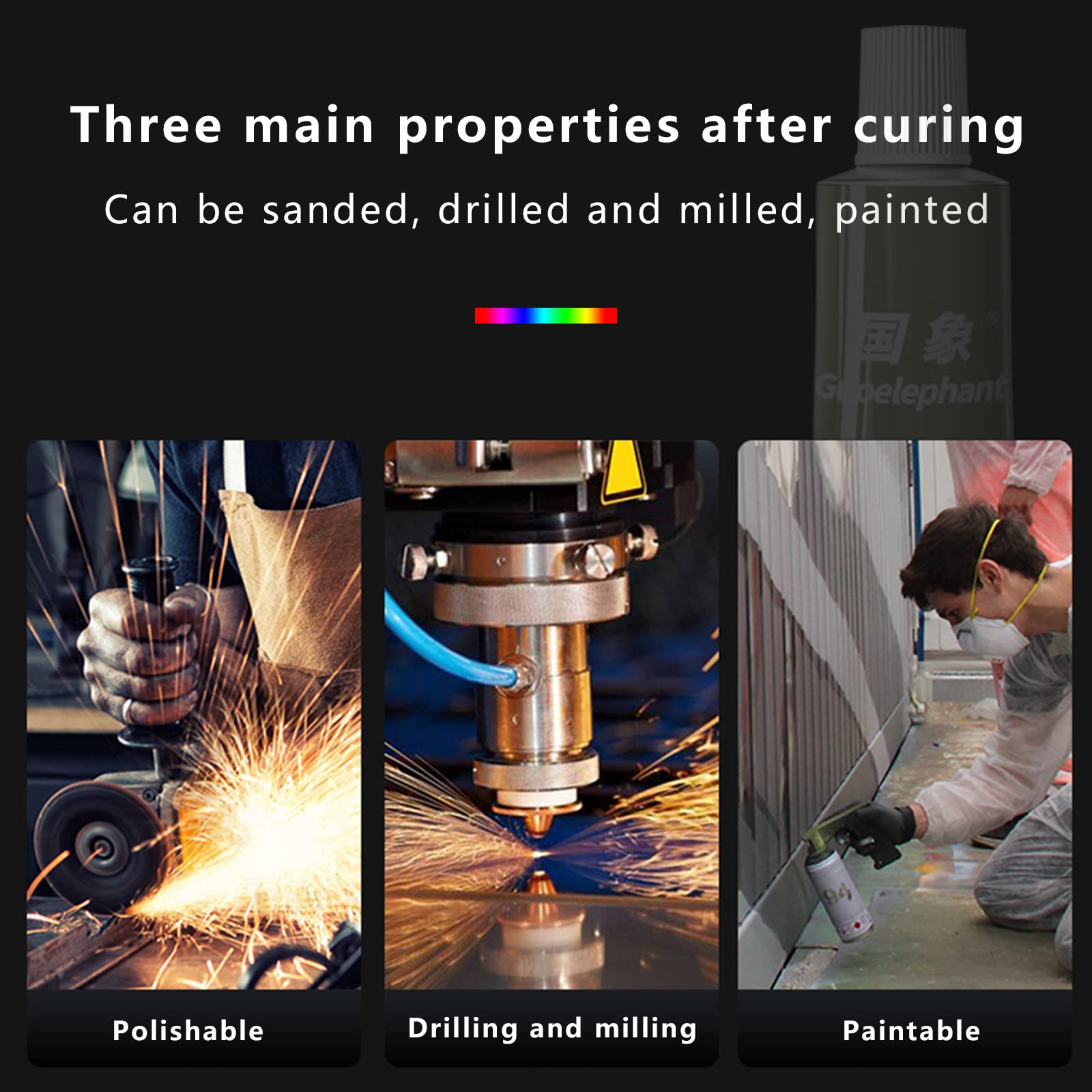 Metal Glue, 100g Heavy Duty Epoxy Resin Glue, Welding Metal, Plastic