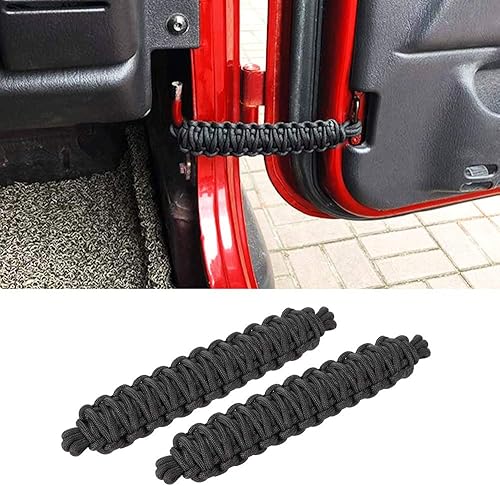 Savadicar Correas de limitación de puerta, limitador de control de puerta oscilante para Jeep Wrangler YJ TJ JK JKU JL JLU y Gladiator JT 24