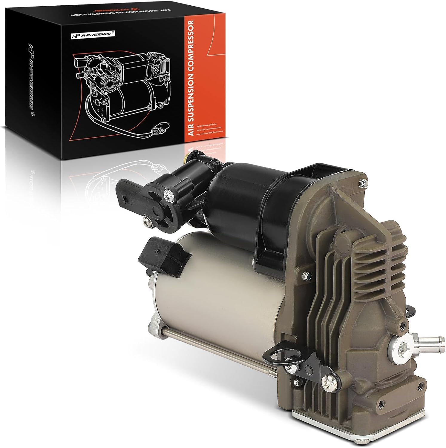 A-Premium Air Suspension Compressor Pump Compatible with Mercedes-Benz X166 W166 GL350 GL550 GLE350 GLE550e ML350 ML550, Replace# A1663200104