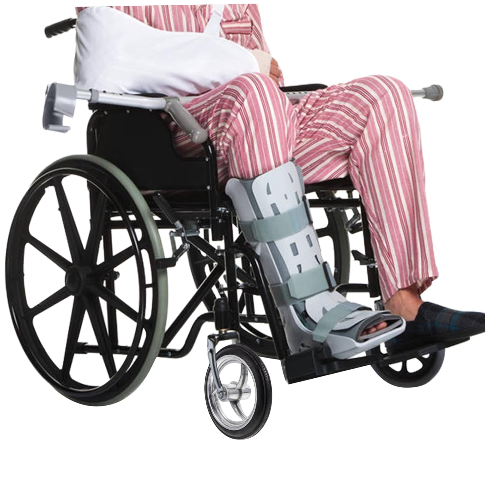 HAPINARY Solid Front Wheel for Wheelchairs 8mm Hole Durable Replacement Parts for Manual Wheelchairs Mobility Wheelchair Accessories Drive Walker Wheels Replacement