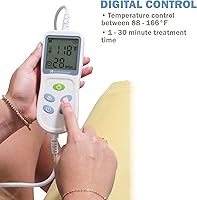 Vista 2 de Chattanooga TheraTherm Digital Moist Heating Pad for Temporary Pain Relief, Standard Size 14" x 27", with a Lumintrail Drawstring Bag