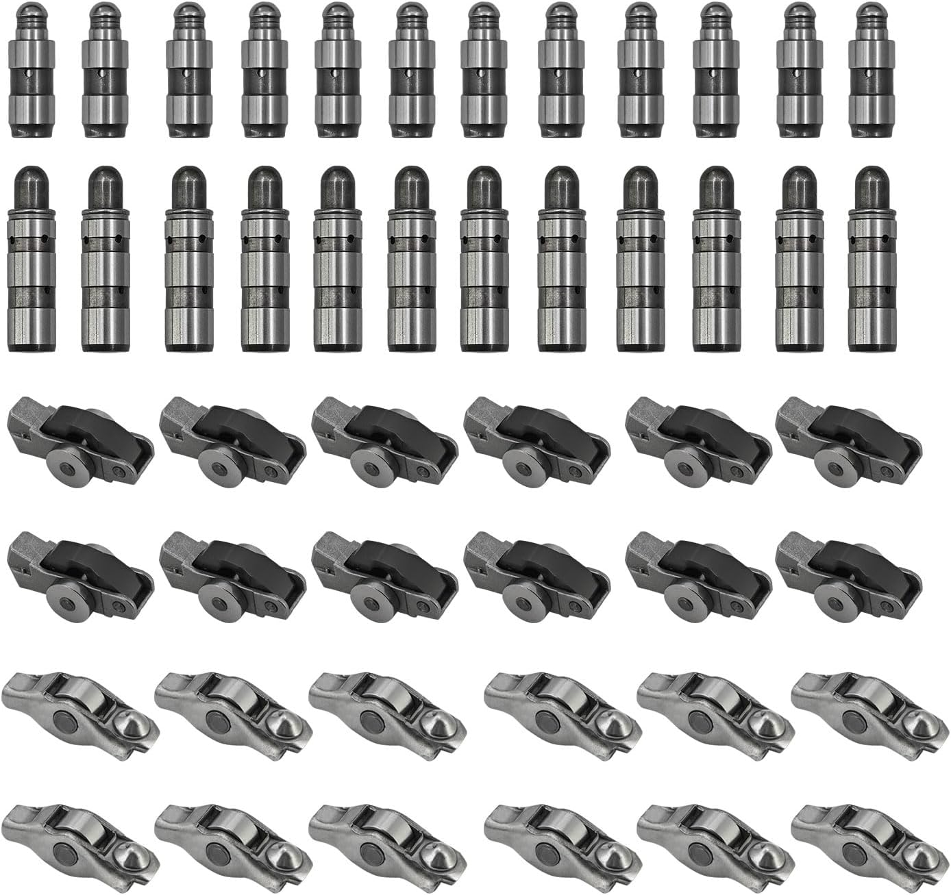 3.6L Engine Camshafts Kit w/Rockers Arm Lifters Timing Chain Kit Replacement for Jeep Wrangler for Dodge Durango for Chrysler Pacifica for Ram ProMaster 1500/2500/3500,16-24 V6 5047913AD 5048029AD