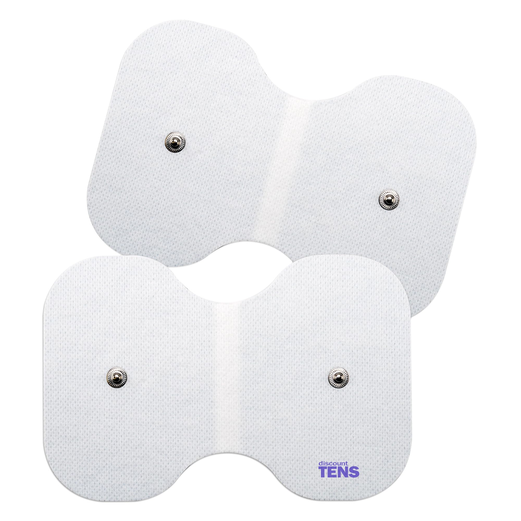 Omron Compatible Butterfly TENS Electrodes, 2 Premium Quality 4 inch x 6 inch Hourglass Self Adhesive Electrodes for Omron TENS Devices, Discount TENS Brand-image-18