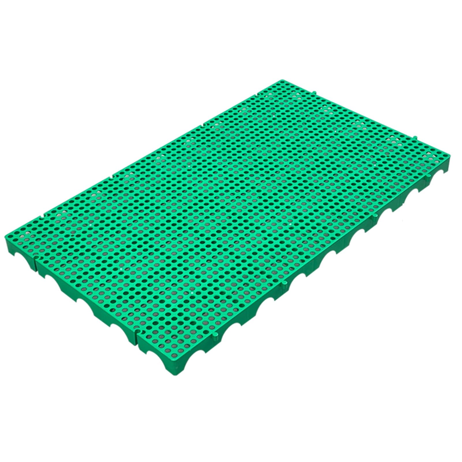Palettes logistiques en Plastique, Patins de palettes en Plastique, Planches de Protection pour palettes de Stockage légères, Plateau en Plastique pour supermarché (Vert 39,4 x 23,6 x 2 pouc