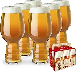 Spiegelau Copos de cerveja IPA, copo europeu para cervejas artesanais, coquetéis, refrigerantes, bebidas geladas, smoothies, milkshakes, copos de cozinha, acessórios de bar doméstico 20 ml, conjunto