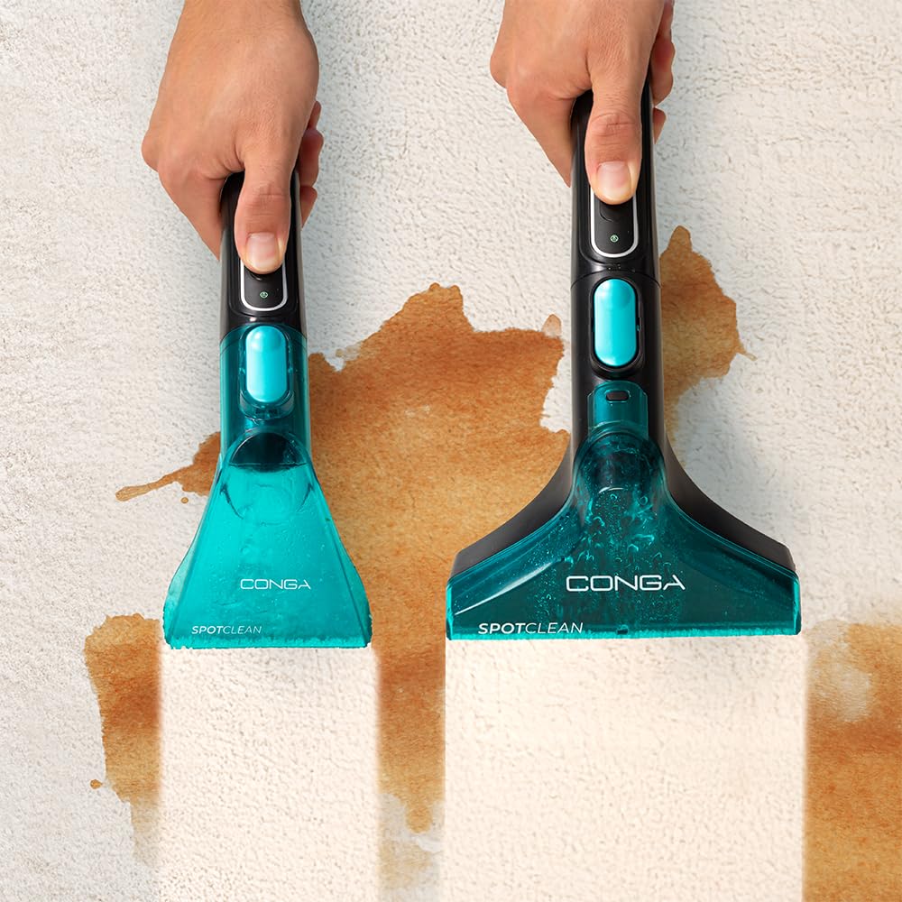 Cecotec Aspirapolvere Lava Tappeti Conga 3000 Carpetclean, 3in1:Spruzza, Pulisce e Aspira, 400W, 2 Serbatoi - Acqua Pulita e Sporca, Spruzzatore D'Acqua, Raggio D'Azione di 6M, Tubo Flessibile Da 1,2m