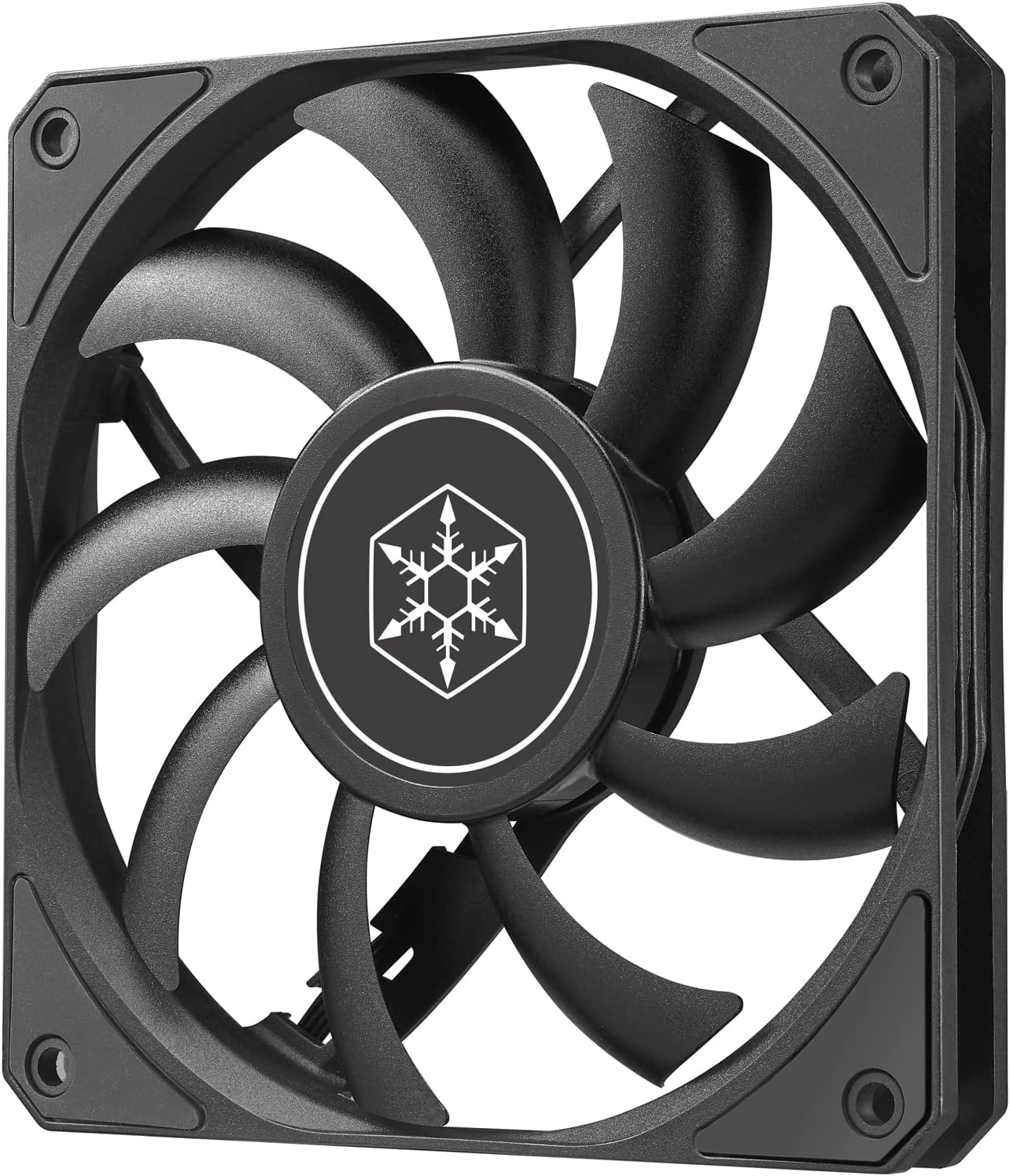 Technology Air Slimmer 120 Enhanced Performance 120mm Slim Fan with Full-Range PWM, (SST-AS120B),Black