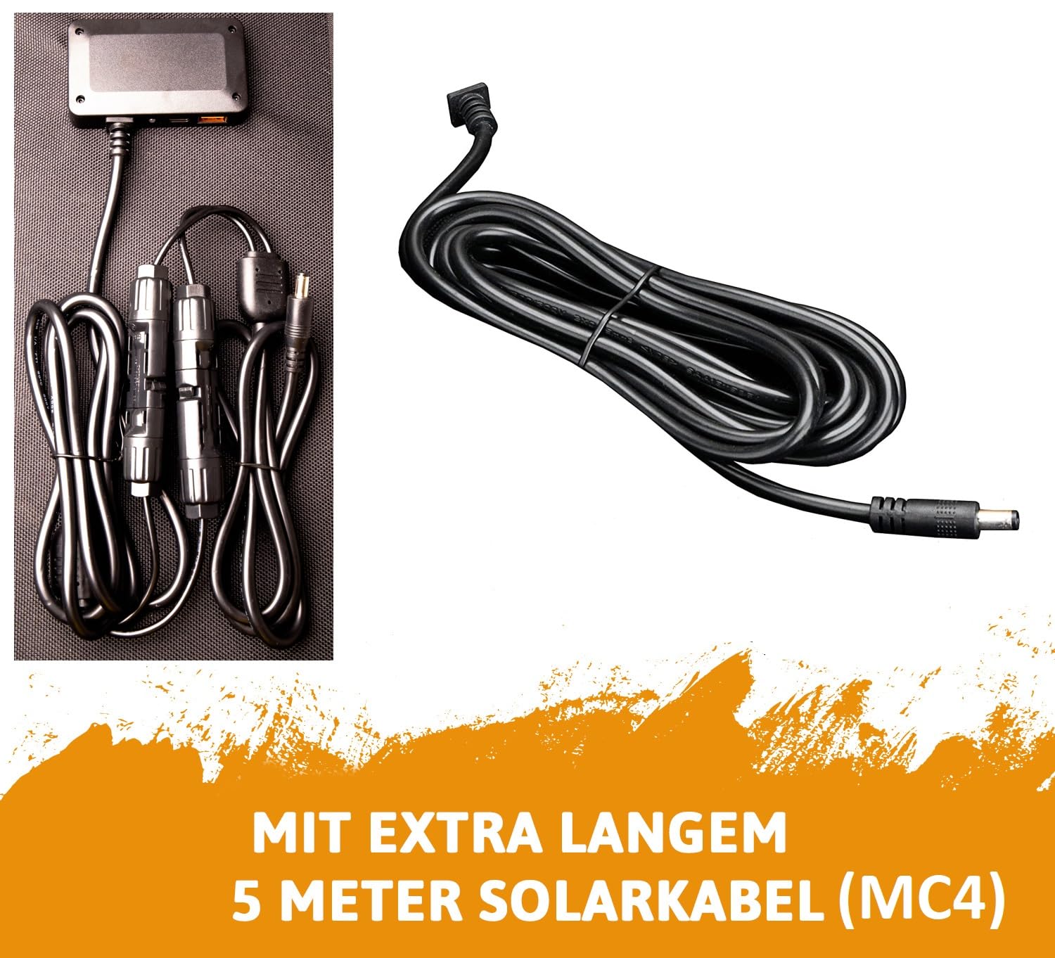 Cross Tools Solarbox 120 Składany Panel Słoneczny 120 W (W Zestawie 5 M Kabel Solarny/Usb-C/Usb 3.0, Panel Słoneczny Na Kemping, Festiwal, Do Kampera, Odporny Na Deszcz