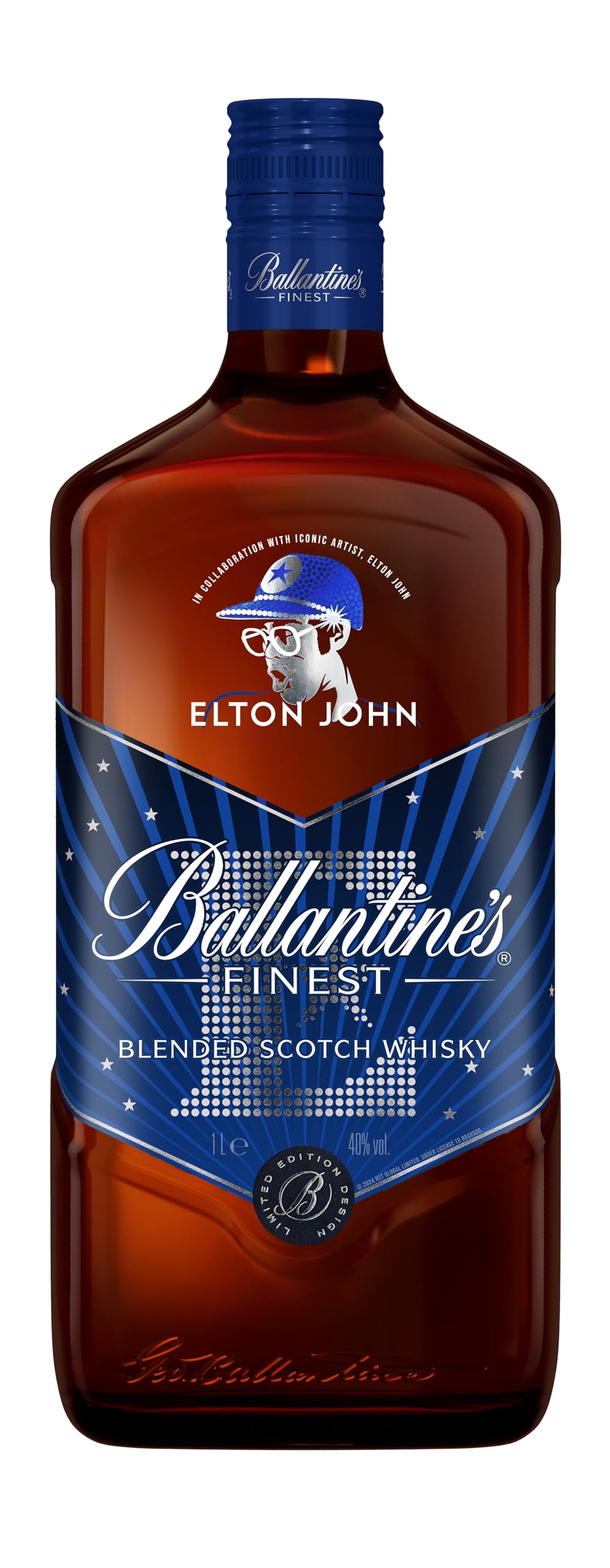 Ballantine's FINEST Blended Scotch Whisky ELTON JOHN Limited Edition 40% Vol. 0,7l