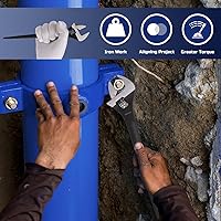 Vista 7 de Lichamp 3-Pack Adjustable Construction Spud Wrench Set 10 12 16 Inches