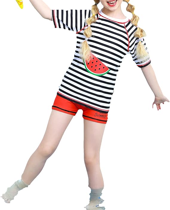 Amazon Wevswe 水着 女の子 ラッシュガード キッズ 女の子 セパレート 半袖 キッズ水着 子供用小学生 幼稚園 Upf50 Uvカット 水着 通販