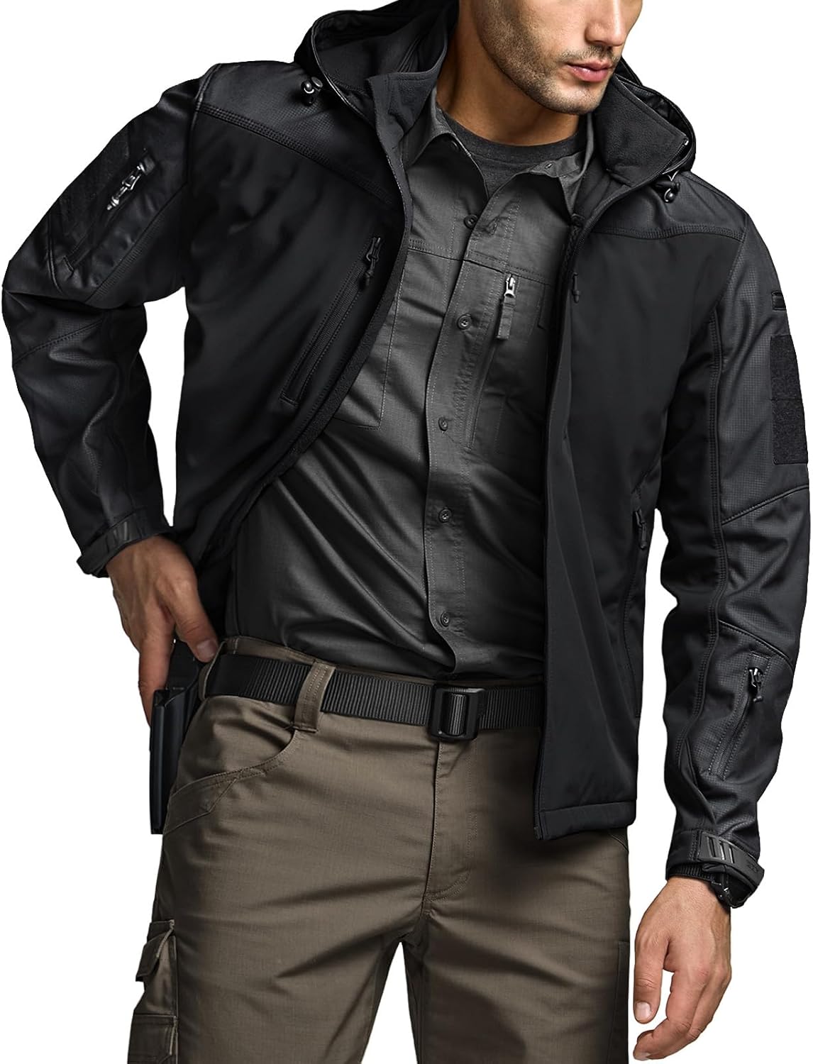 ダウンジャケット カーキ 作業着 上 ロスアパ パーカー メンズ