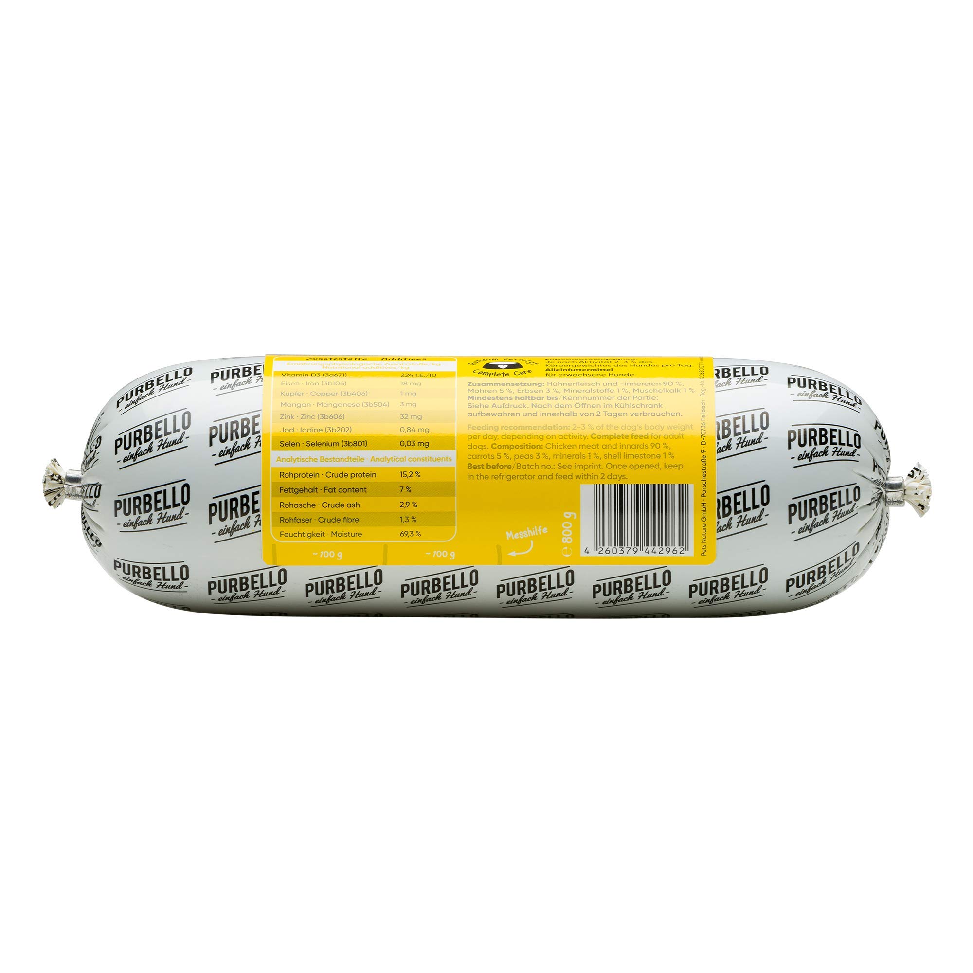 PurBello Gallina (Pack de 8, 8 x 800 g)
