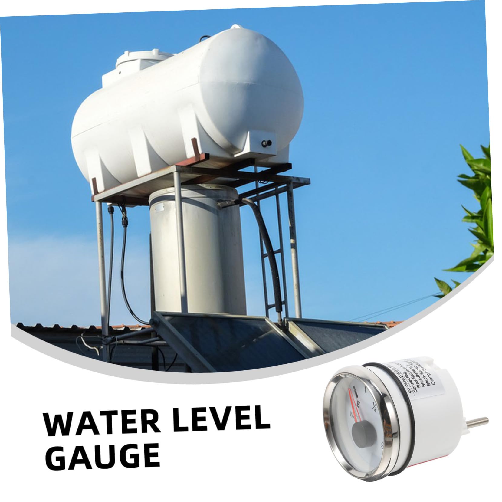 52mm Wasserstandsanzeige aus Edelstahl für Wassertank und Aquarium