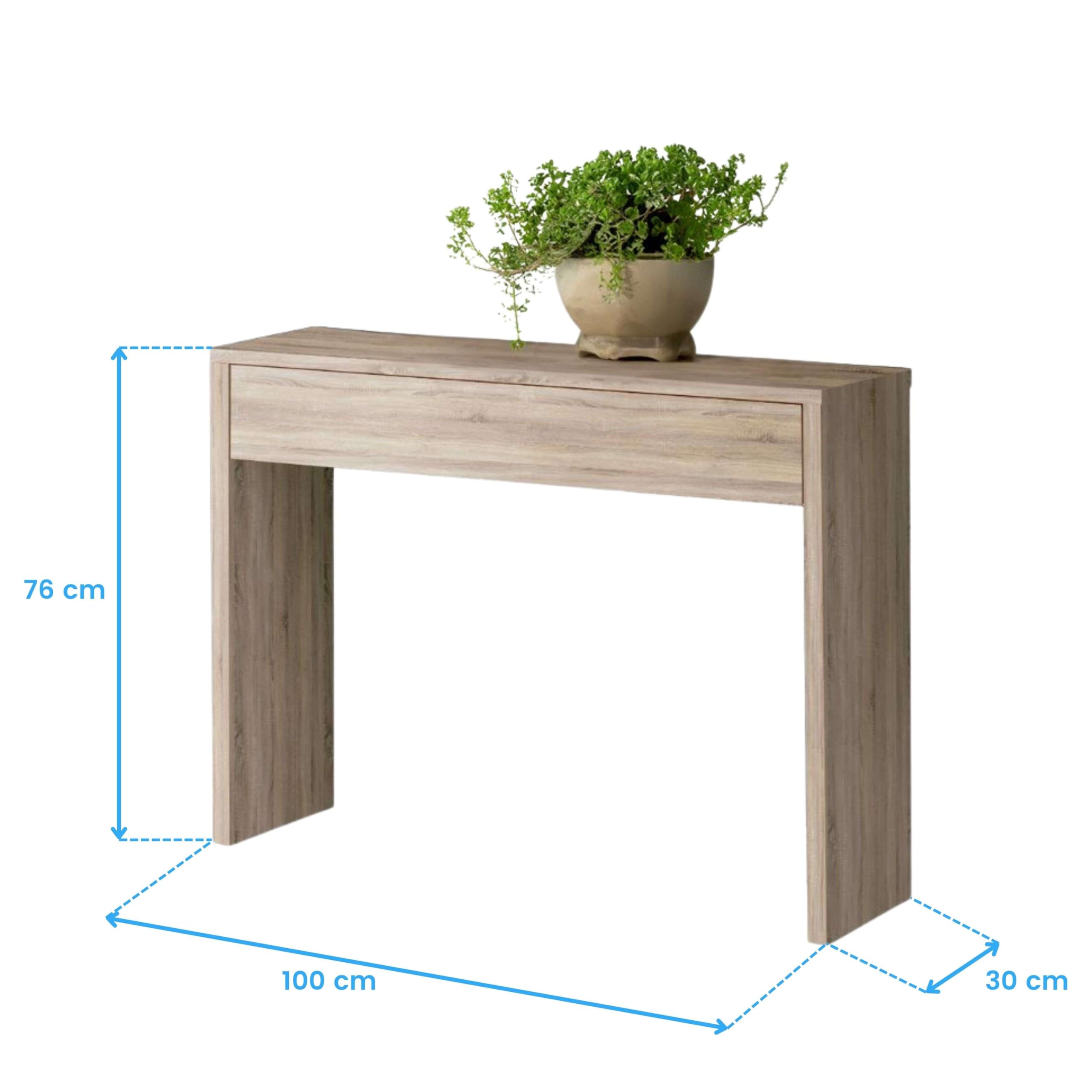 Miroytengo Mueble Recibidor Lupe Cambiran para Entrada 100x76x30 cm Sin Espejo