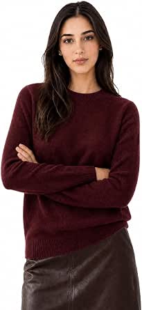 Chanyarn Women's 100% Pure Cashmere Sweater 2026 Fall Winter Crew Neck Long Sleeve